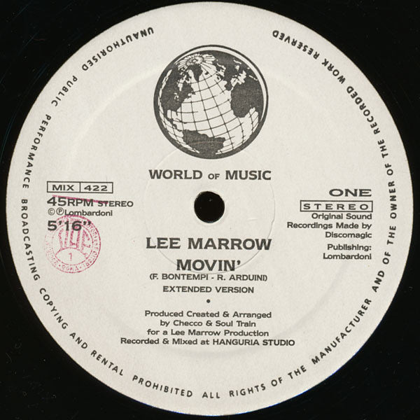 Lee Marrow – Movin' (EX, FUNDA VG+) BOX8