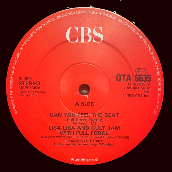 Lisa Lisa And Cult Jam With Full Force – Can You Feel The Beat (Full Force Remix) (EX) BOX3