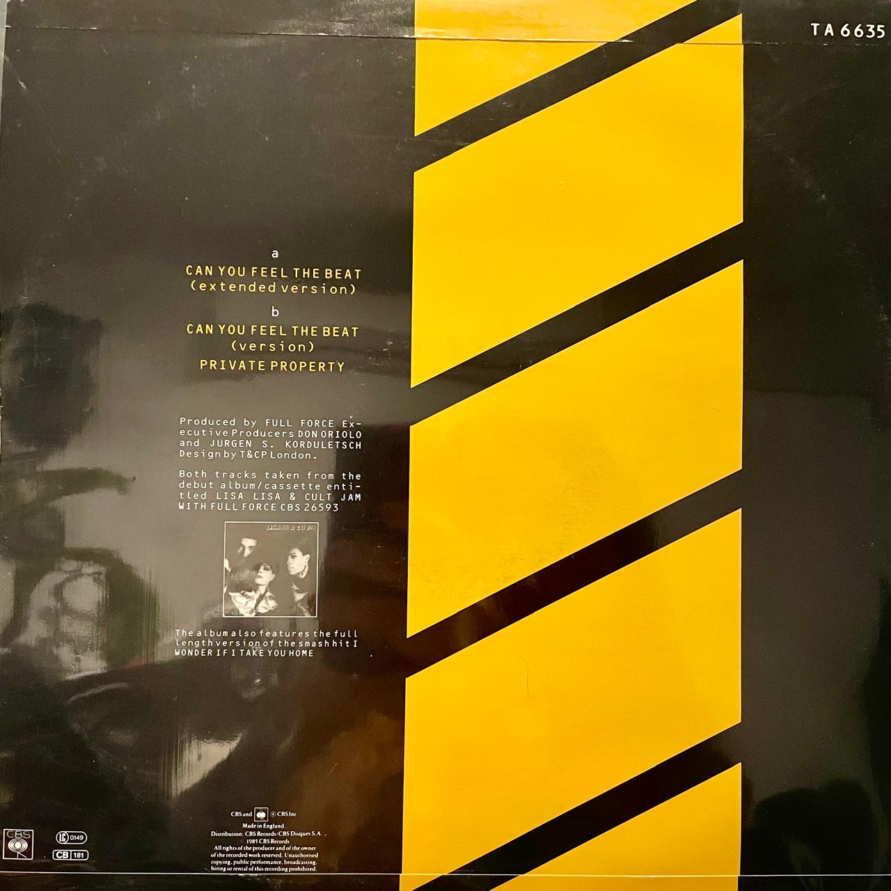 Lisa Lisa & Cult Jam With Full Force – Can You Feel The Beat (Extended Version) (NM, FUNDA VG+) BOX3