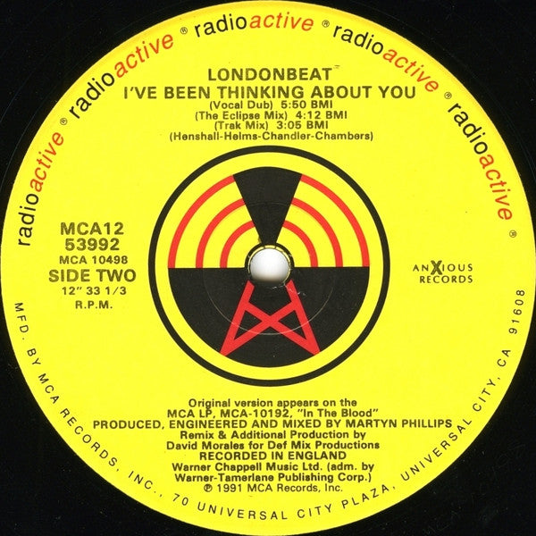 Londonbeat – I've Been Thinking About You (VG+) BOX12