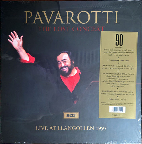 Luciano Pavarotti – The Lost Concert - Live At Llangollen 1995 / BOX SET - DISCO DOBLE / LIMITED EDITION (NUEVO, SELLADO)
