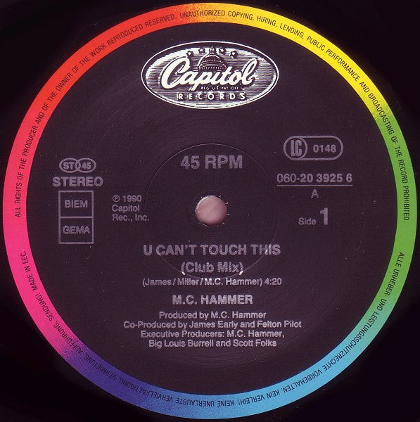 M.C. Hammer – U Can't Touch This (NM) BOX11