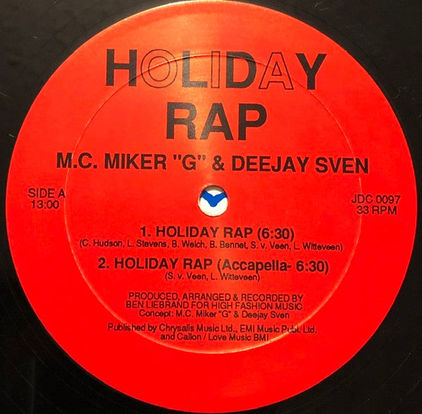 M.C. Miker "G" & Deejay Sven – Holiday Rap (VG+) BOX21