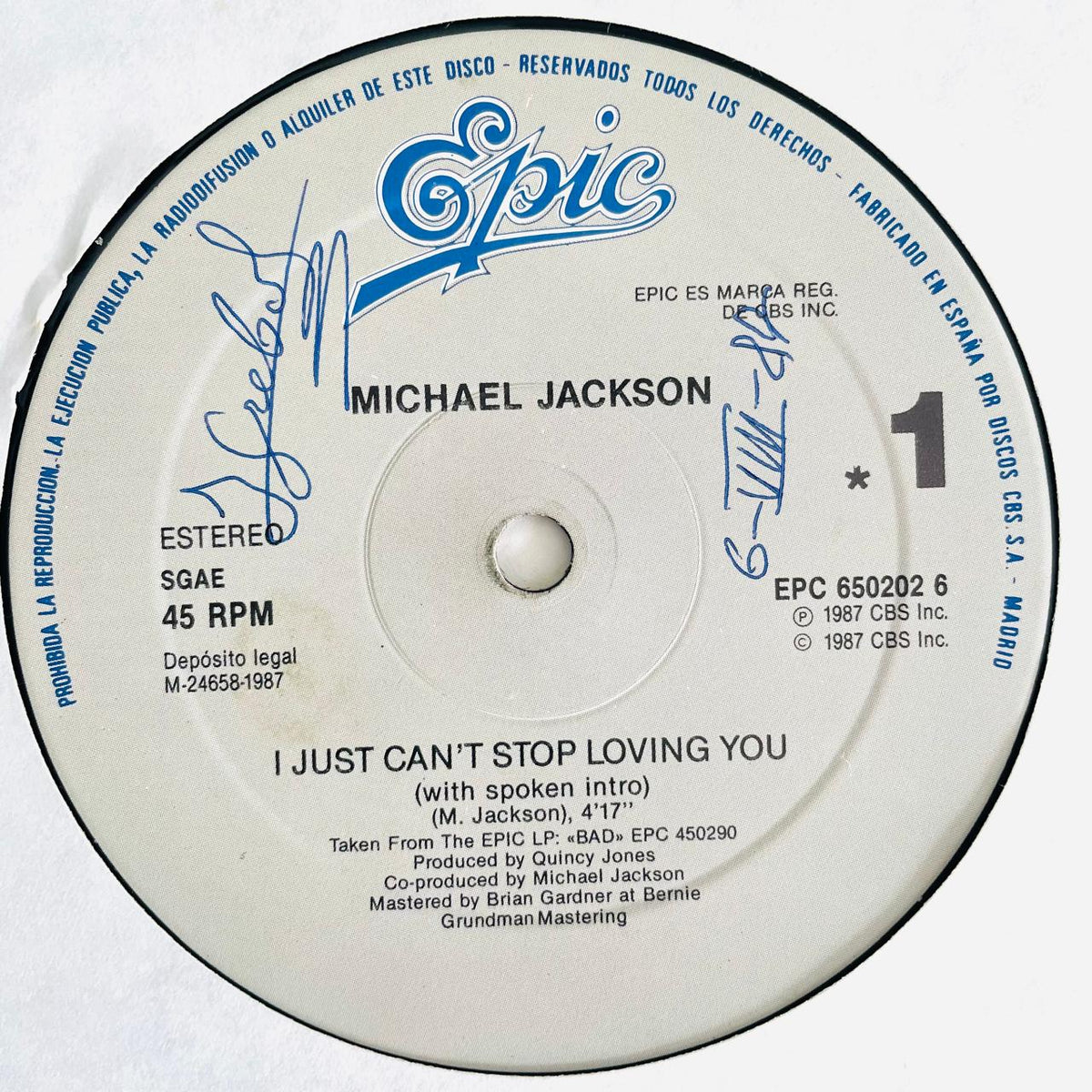 Michael Jackson – I Just Can't Stop Loving You (EX) BOX32