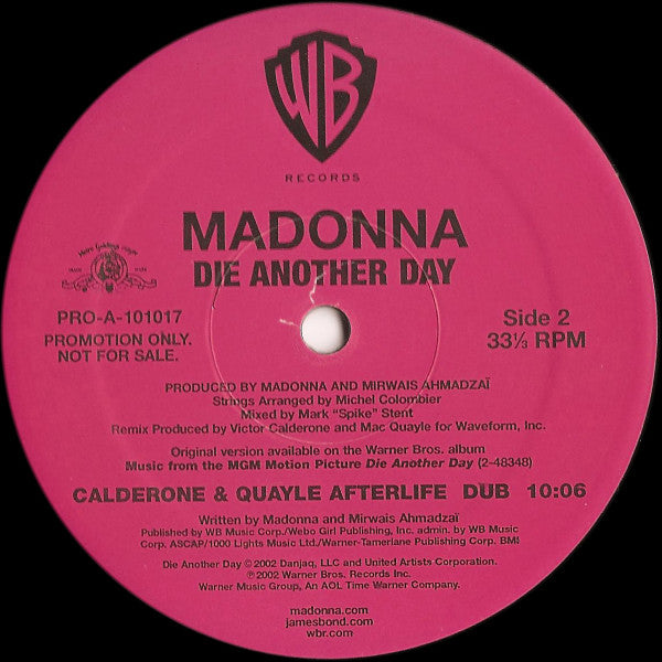 Madonna – Die Another Day (The Mixes Part 3) (NM, FUNDA EX) BOX21