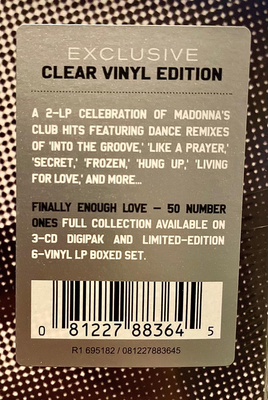 Madonna – Finally Enough Love / DISCO DOBLE (NUEVO, SELLADO) BOXV54
