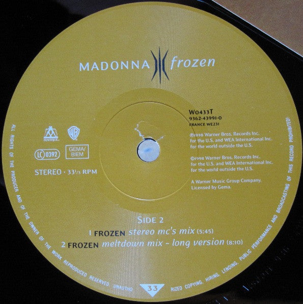 Madonna – Frozen (VG+) BOX11