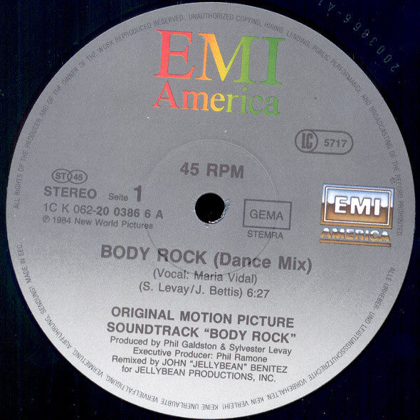 Maria Vidal – Body Rock (Special Long Version) (NM, FUNDA EX)