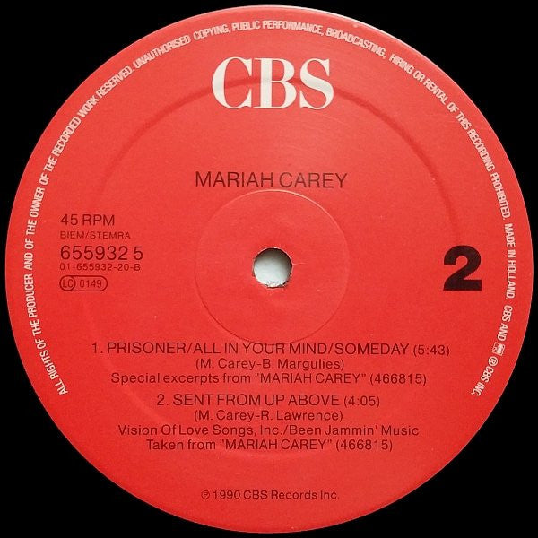 Mariah Carey – Vision Of Love (NM)