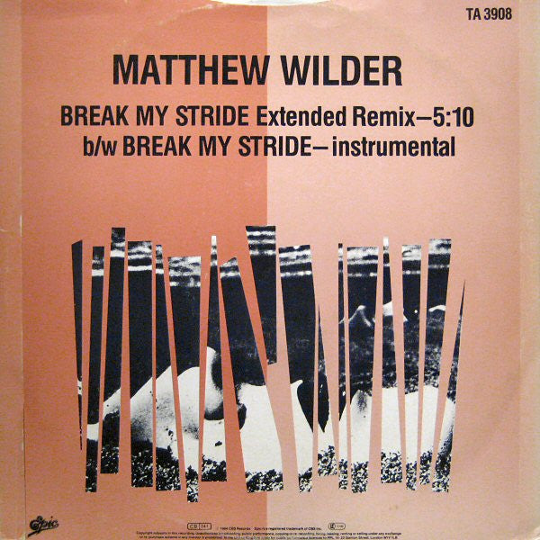 Matthew Wilder – Break My Stride (Extended Remix) (NM, FUNDA EX) BOX30