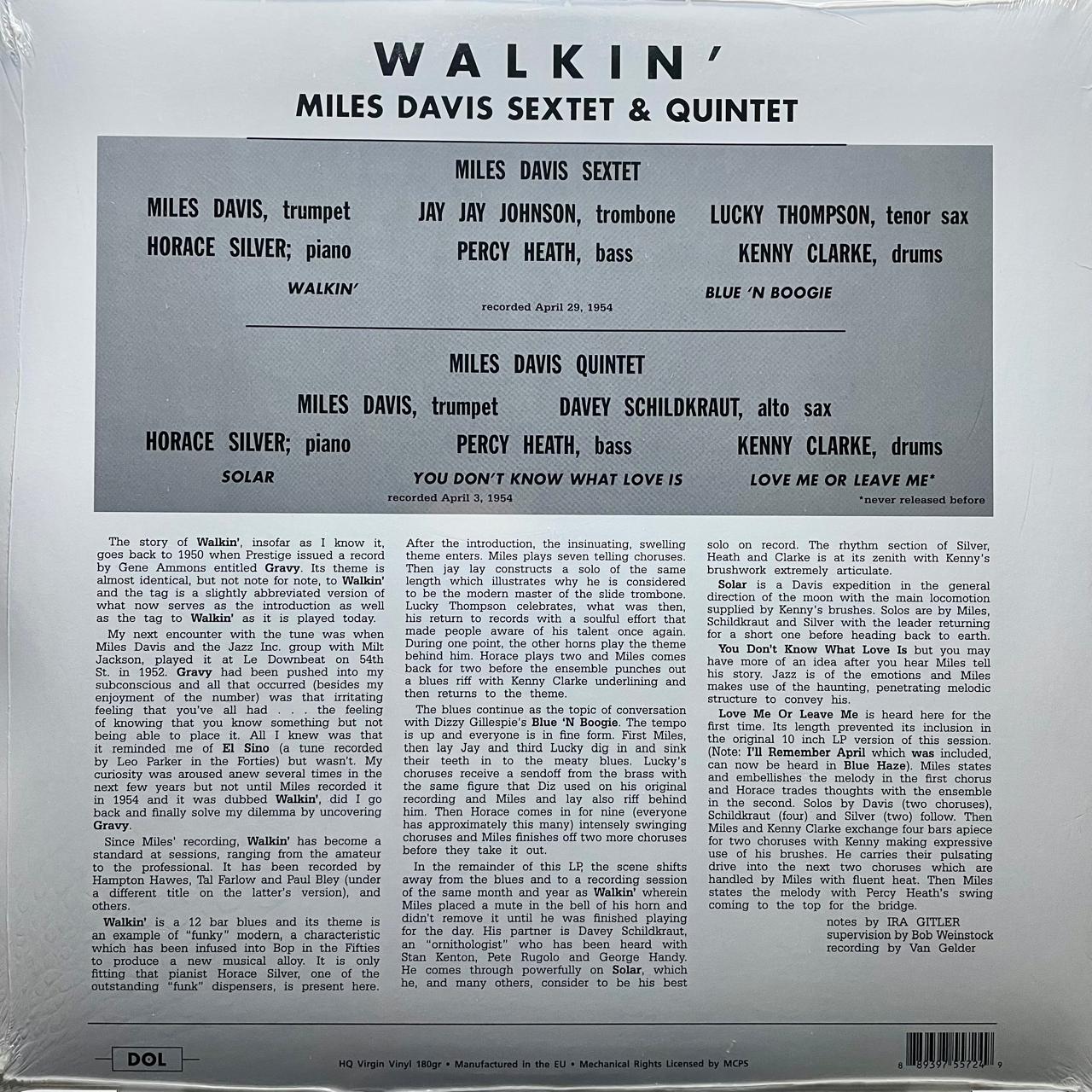 Miles Davis All Stars – Walkin' (NUEVO, SELLADO) BOXV53