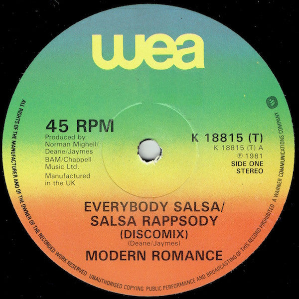Modern Romance – Everybody Salsa (NM, FUNDA VG+) BOX18