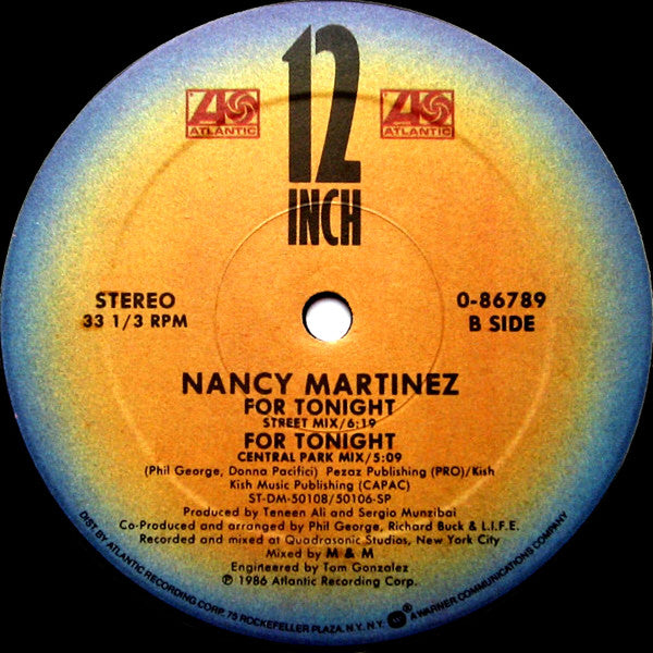 Nancy Martinez – For Tonight (EX, FUNDA VG+) BOX8