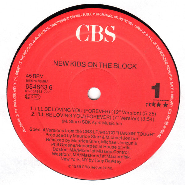 New Kids On The Block – I'll Be Loving You (Forever) (NM)