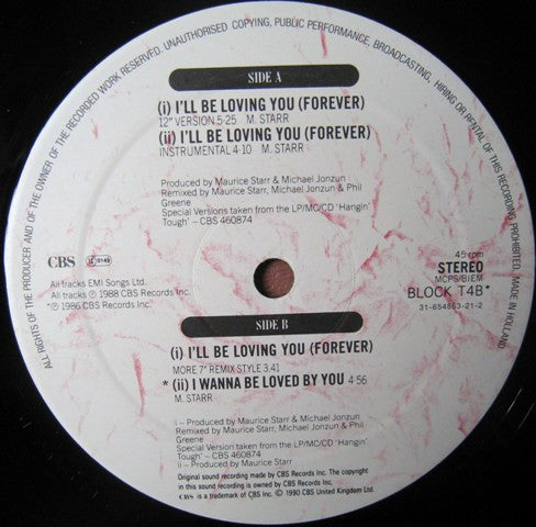 New Kids On The Block – I'll Be Loving You (Forever) (NM) BOX33