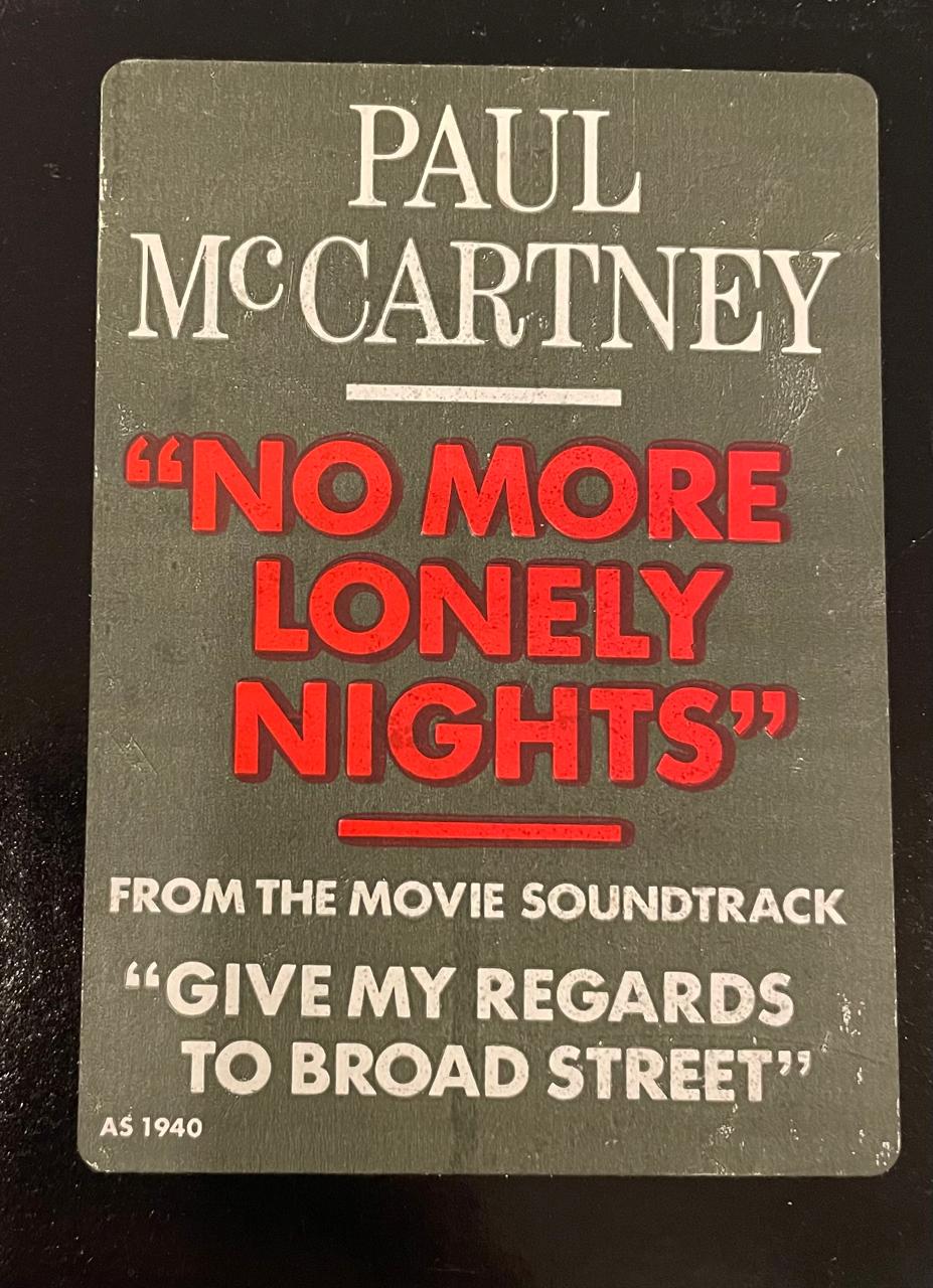 Paul McCartney – No More Lonely Nights (NM, FUNDA VG+) BOX21