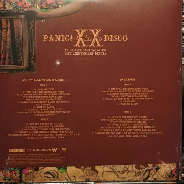 Panic! At The Disco – A Fever You Can't Sweat Out / 20th Anniversary Limited Edition / DISCO DOBLE (NUEVO, SELLADO)