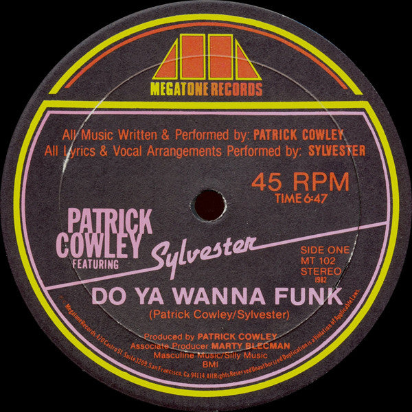 Patrick Cowley Featuring Sylvester – Do Ya Wanna Funk (NM, FUNDA VG+)