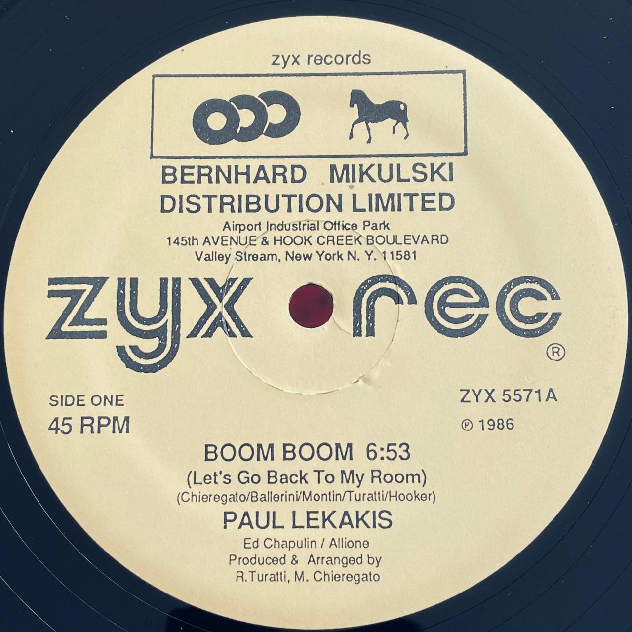 Paul Lekakis – Boom Boom (Let's Go Back To My Room) (NM, FUNDA GENERICA)