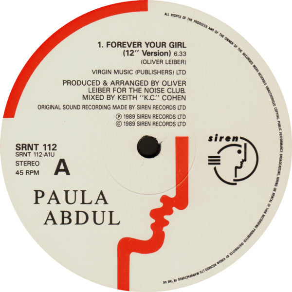 Paula Abdul – Forever Your Girl (NM)