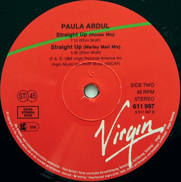 Paula Abdul – Straight Up (NM, FUNDA EX)