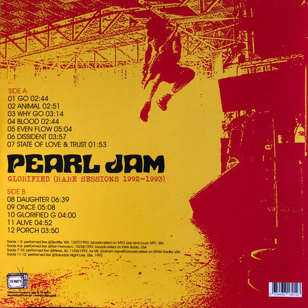 Pearl Jam – Glorified: Rare Sessions 1992-1993 (NUEVO, SELLADO)