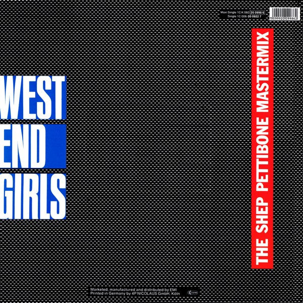 Pet Shop Boys – West End Girls (The Shep Pettibone Mastermix) (VG+) BOX29