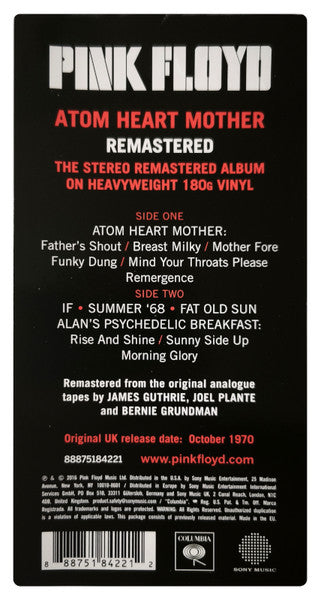 Pink Floyd – Atom Heart Mother (NUEVO, SELLADO) BOXV22