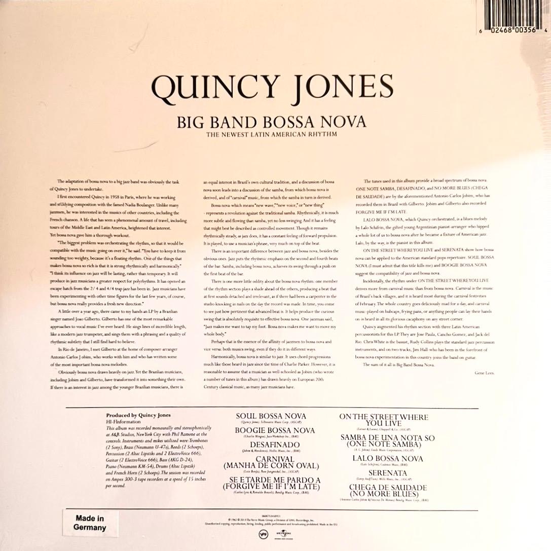 Quincy Jones – Big Band Bossa Nova (NUEVO, SELLADO) BOXV50