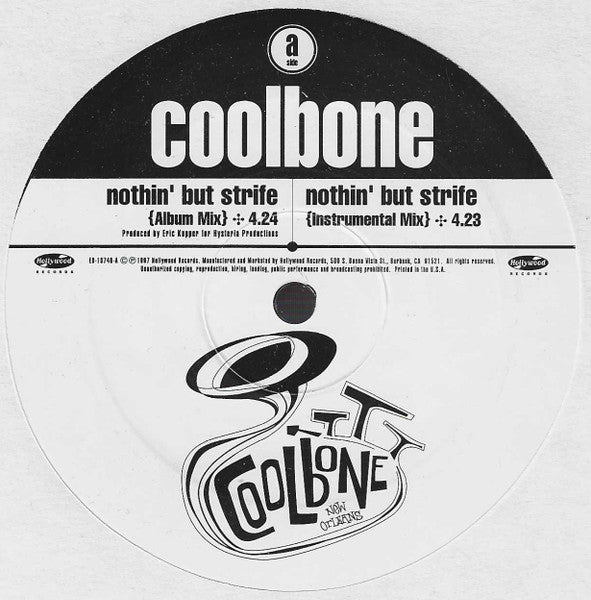 Coolbone – Nothin' But Strife (EX, FUNDA GENÉRICA DEL SELLO VG+) BOXE2