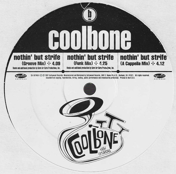 Coolbone – Nothin' But Strife (EX, FUNDA GENÉRICA DEL SELLO VG+) BOXE2