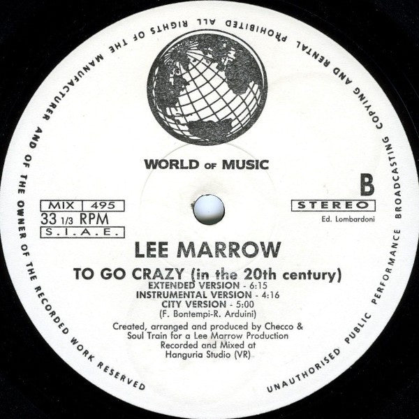 Lee Marrow – To Go Crazy (In The 20th Century) (NM, FUNDA VG+) BOX22