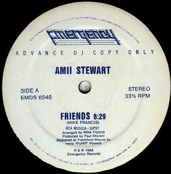 Amii Stewart – Friends (VG+) BOXE2