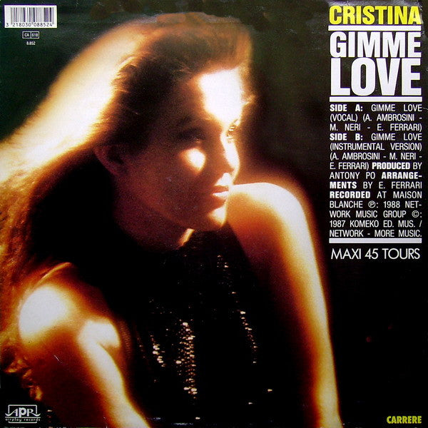 Cristina – Gimme Love (NM, FUNDA EX) BOX21