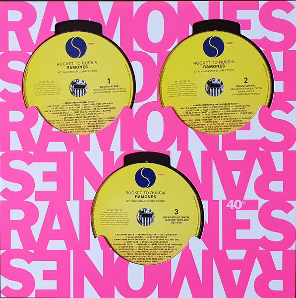 Ramones – Rocket To Russia - 40TH ANNIVERSARY DELUXE EDITION 3 CD, 1 LP (NUEVO, SELLADO) BOXV28