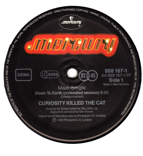 Curiosity Killed The Cat – Down To Earth (Extended Mix) (EX) BOX24