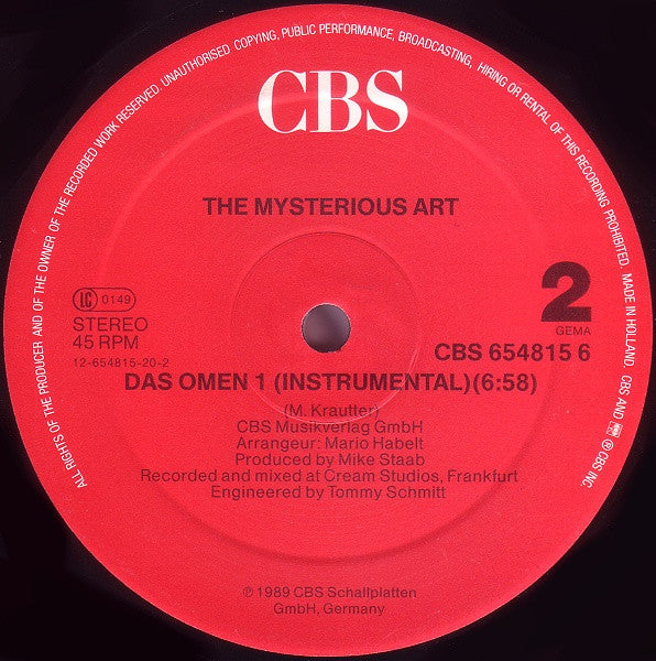 Mysterious Art – Das Omen (Teil 1) (NM) BOX9