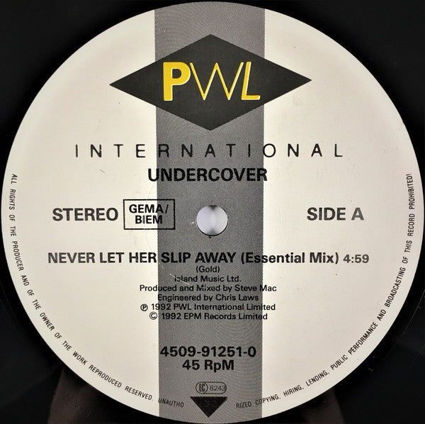 Undercover – Never Let Her Slip Away (NM, FUNDA VG+) BOX9