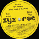 This Year's Blonde – Who's That Mix (Jack It Up) (EX, FUNDA VG+) BOX16