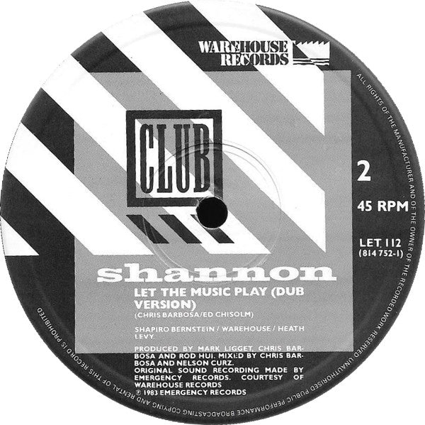 Shannon – Let The Music Play (NM, FUNDA VG+) BOX16