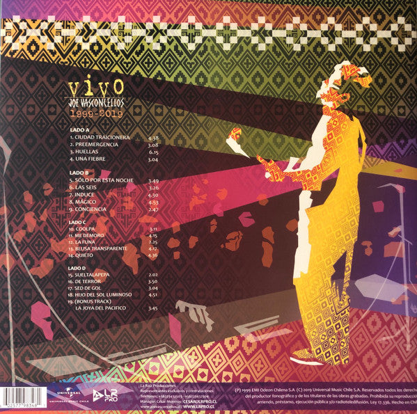 Joe Vasconcellos – Vivo 1999-2019 / DISCO DOBLE (NUEVO, SELLADO) BOXV14