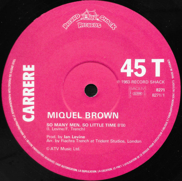 Miquel Brown – So Many Men, So Little Time (VG+) BOX18