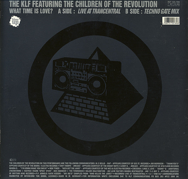 The KLF Featuring The Children Of The Revolution – What Time Is Love? (Live At Trancentral) (EX) BOX27