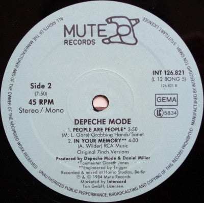 Depeche Mode – People Are People (ON-USound Remix By Adrian Sherwood) (NM, FUNDA VG+) BOX2