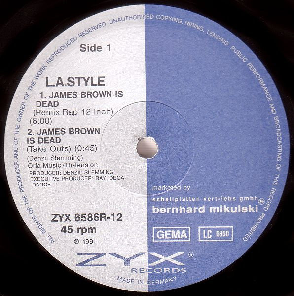 L.A. Style – James Brown Is Dead (Remix) (VG+) BOX9