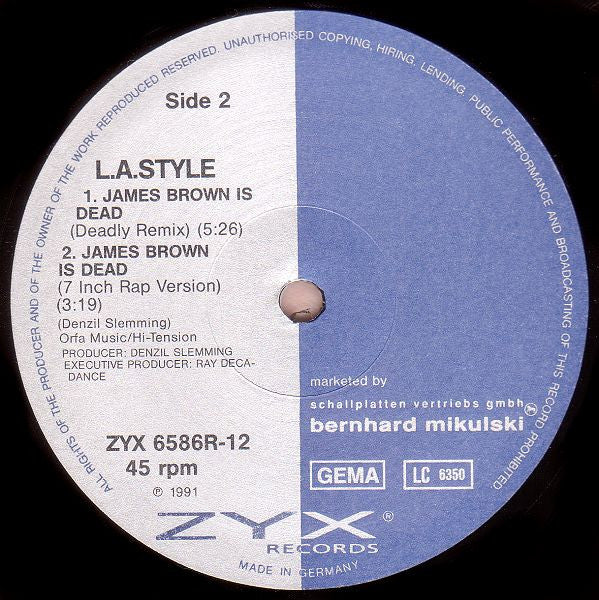 L.A. Style – James Brown Is Dead (Remix) (VG+) BOX9