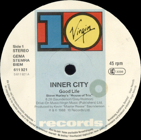 Inner City – Good Life (NM, FUNDA VG, VG+, REVISAR FOTO DE LA PORTADA) BOX23