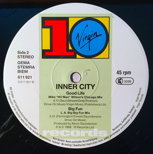 Inner City – Good Life (NM, FUNDA VG, VG+, REVISAR FOTO DE LA PORTADA) BOX23