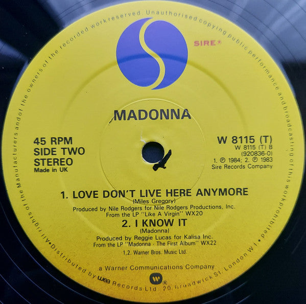 Madonna – The Look Of Love (NM, FUNDA VG+) BOX19
