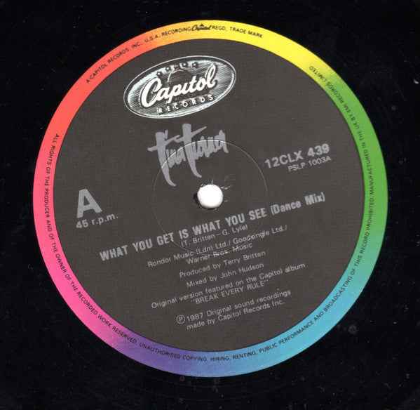 Tina Turner – What You Get Is What You See (Dance Mix) (NM) BOX16